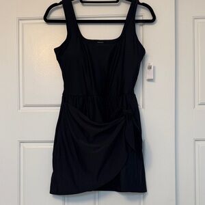 NWT Old Navy Black One-Piece Swimsuit with attached Skirt